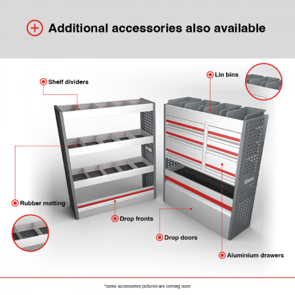 NEW MR4 Modular Racking - Drawer & Shelf - MR045-DS
