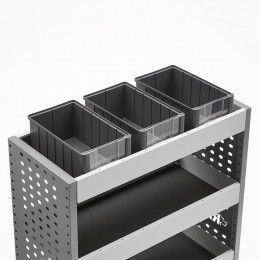 Shelf Storage Linbins with Front Viewing Window for Rhino MR4 - 3 Pack