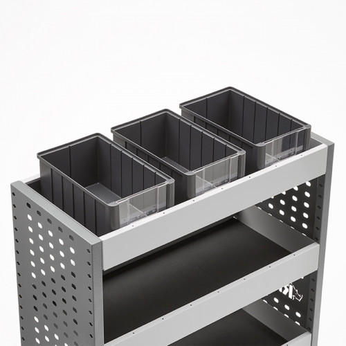 Shelf Storage Linbins with Front Viewing Window for Rhino MR4 - 3 Pack