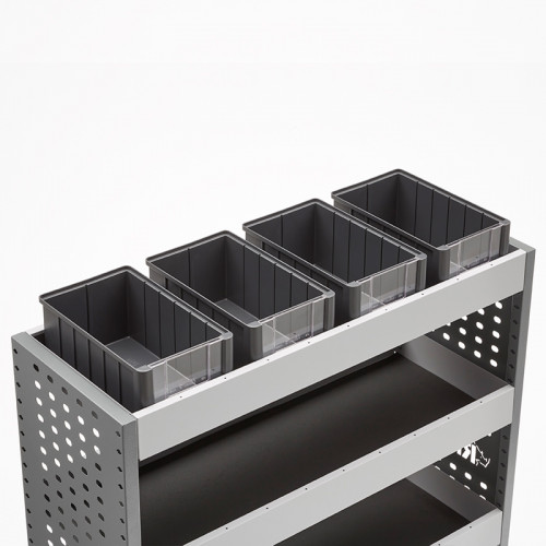 Shelf Storage Linbins with Front Viewing Window for Rhino MR4 - 4 Pack