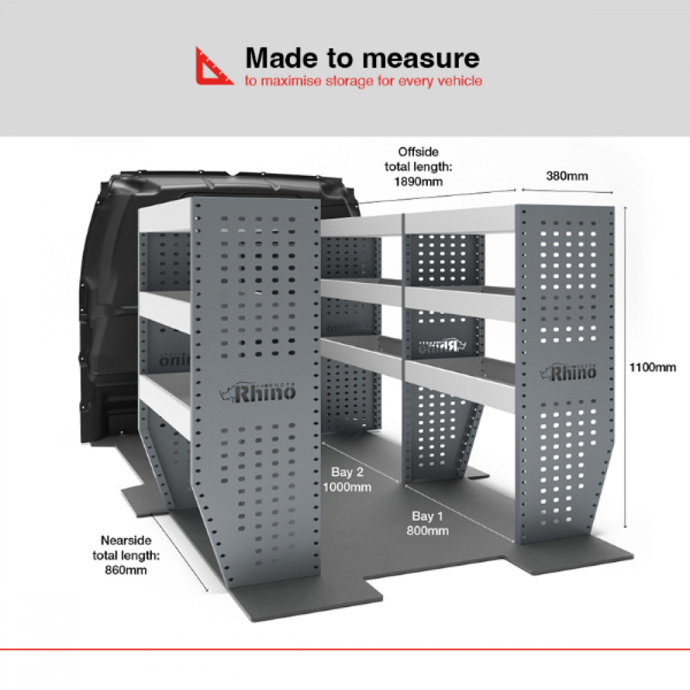 NEW MR4 Modular Racking - Drawer & Shelf - MR035-DS