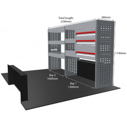 NEW MR4 Modular Racking - Drawer & Shelf - MR051-DS