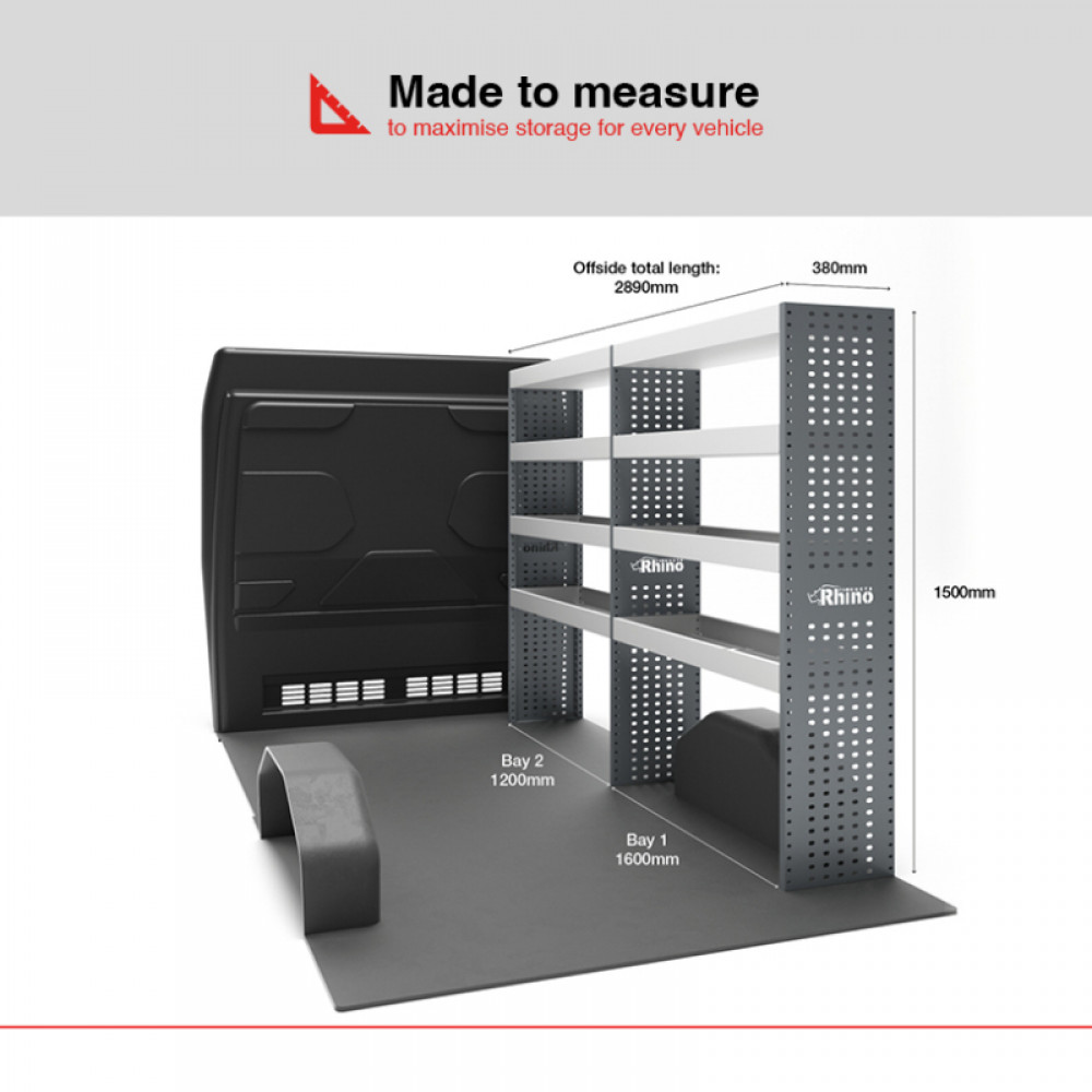 NEW MR4 Modular Racking - Drawer & Shelf - MR141-DS (RWD)
