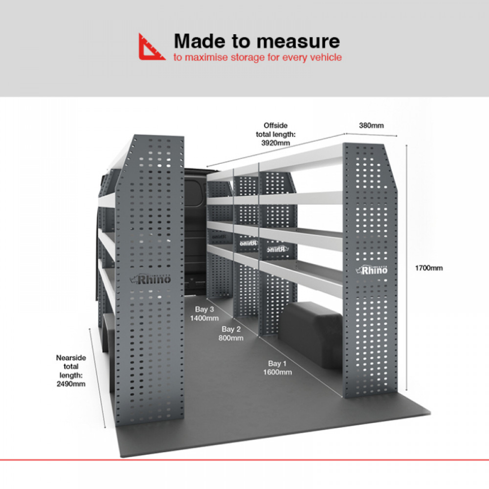 NEW MR4 Modular Racking - Drawer & Shelf - MR191-DS