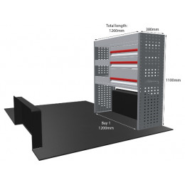 NEW MR4 Modular Racking - Drawer & Shelf - MR341-DS