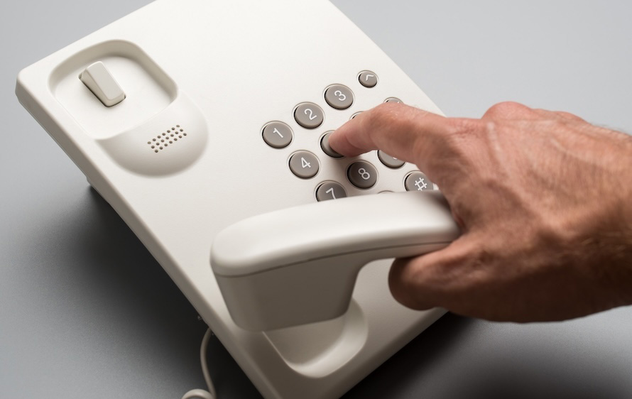 Photo of a telephone